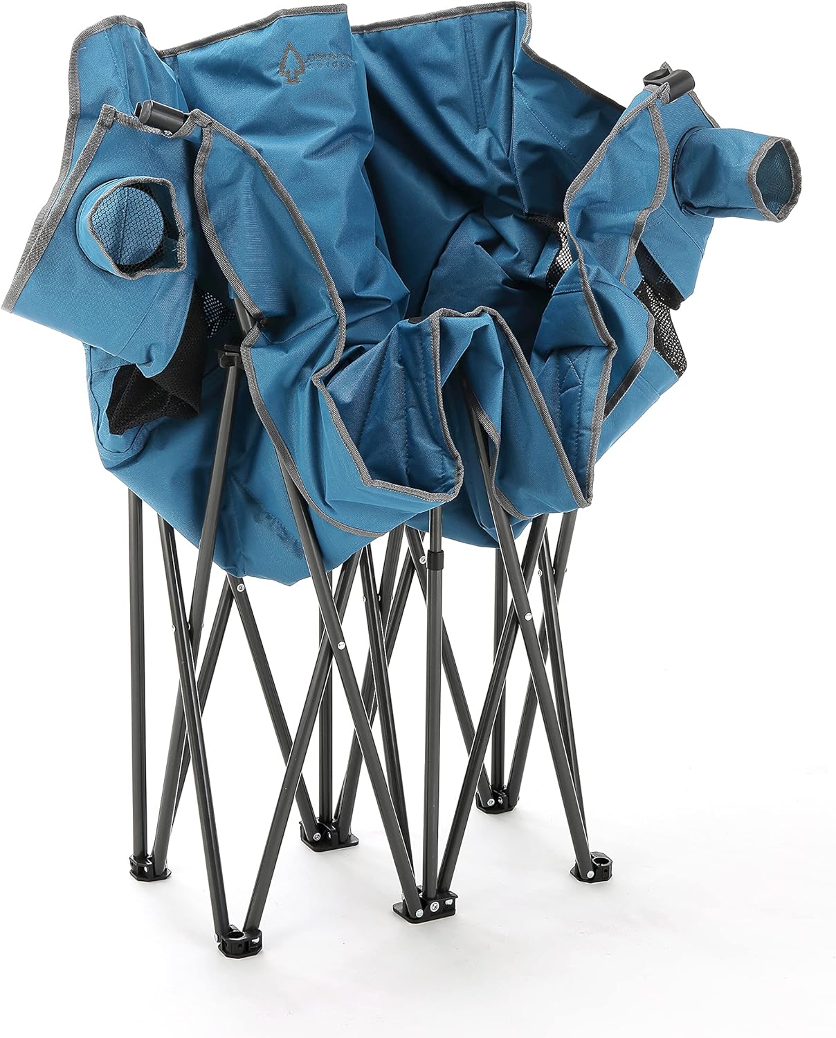 ARROWHEAD OUTDOOR Portable Folding Double Duo Camping Chair Loveseat w/ 2 Cup & Wine Glass Holder, Heavy-Duty Carrying Bag, Padded Seats & Armrests, Supports up to 500lbs, USA-Based Support - Image 9