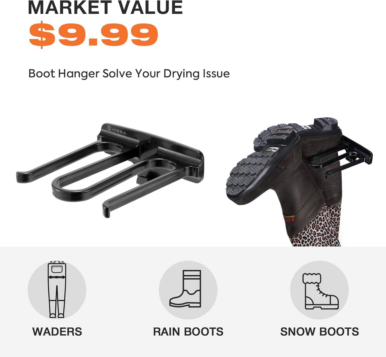 HISEA Women's Chest Waders Leopard Duck Hunting Waders for Women with Boots Neoprene Fishing Waders - Image 6