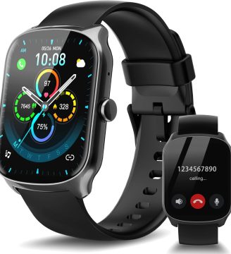 Smart Watch for Men Women, 1.95'' HD Curved Screen Smartwatch(Answer/Make Call), Fitness Tracker with 112 Sport Modes, IP68 Waterproof Fitness Watch with Heart Rate/Sleep Monitor/Pedometer/Calories
