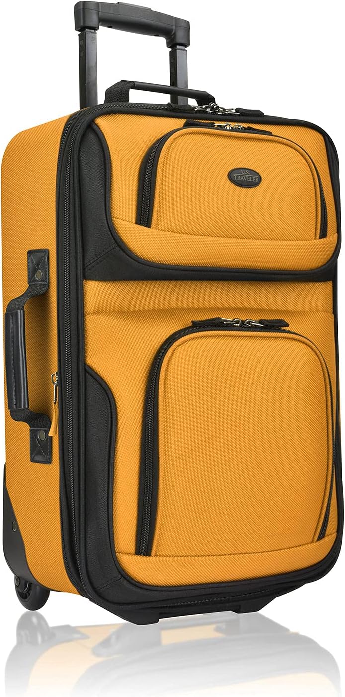 Carry-On Suitcase, Orange, Set - Image 3